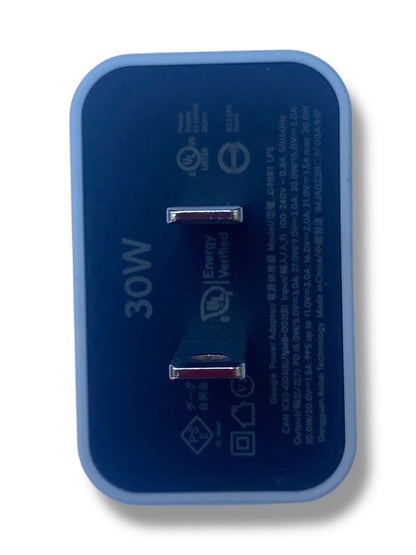 Cargador Original Google 30W USB-C PD PPS Carga Rápida Compatible Pixel 9 9 Pro 8 8a 8 Pro 7a 7 7 Pro 6 6a