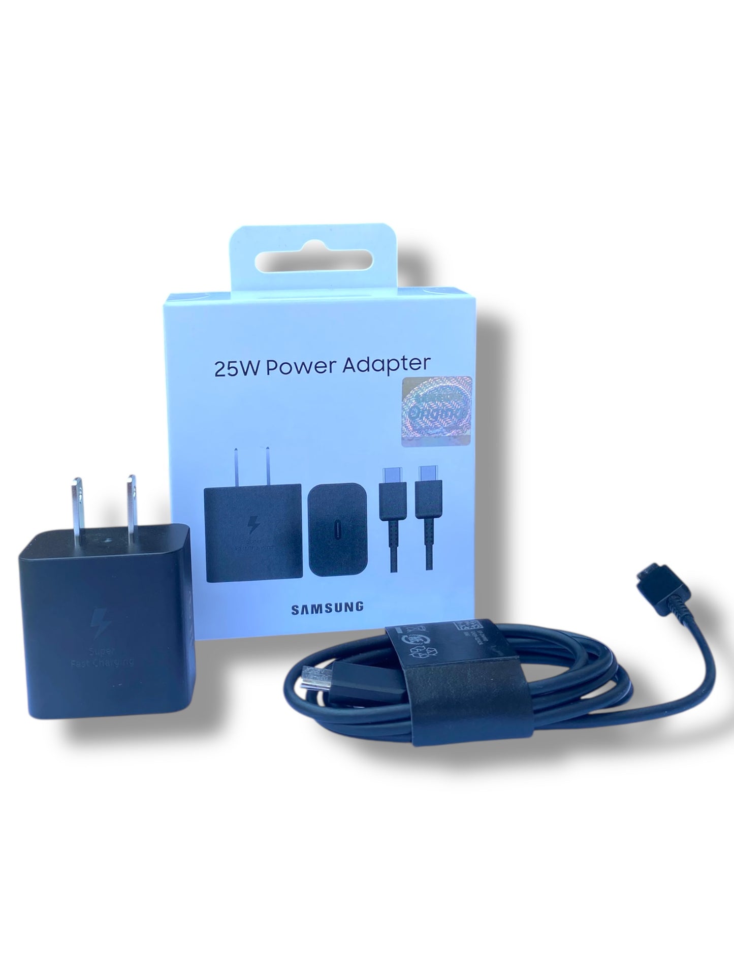 Cargador Original Samsung 25W USB-C PD 3.0 PPS Super Fast con Cable USB-C a USB-C Compatible Galaxy A54 A55 A56 y más