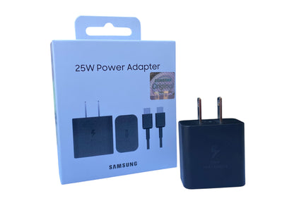 Cargador Original Samsung 25W USB-C PD 3.0 PPS Super Fast con Cable USB-C a USB-C Compatible Galaxy A54 A55 A56 y más