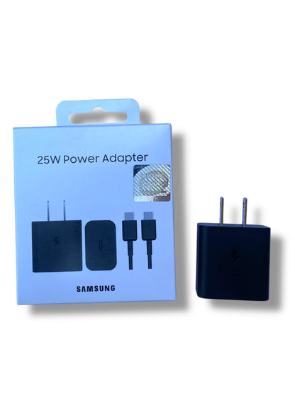 Cargador Original Samsung 25W USB-C PD 3.0 PPS Super Fast con Cable USB-C a USB-C Compatible Galaxy A54 A55 A56 y más