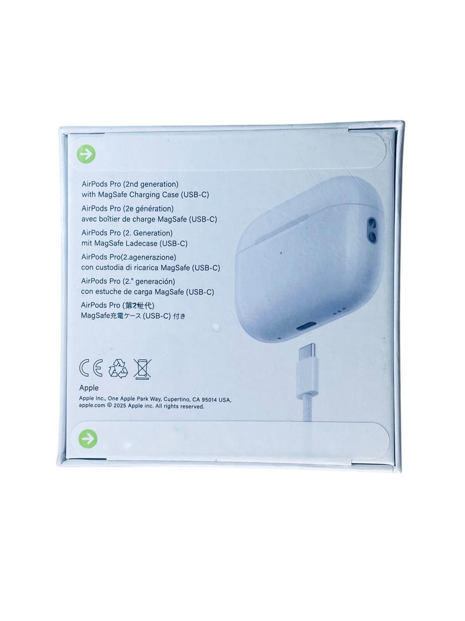 AirPods Pro 2ª Generación con Estuche de Carga MagSafe USB-C Con cancelaciónde ruido